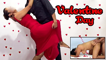 Watch RashaKolla & RashaKella's romantic Valentine's Day sexcapade with a creamy surprise